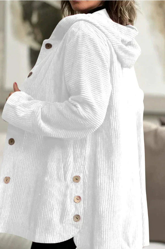 Anne | Luxe Corduroy Hoodie Jasje