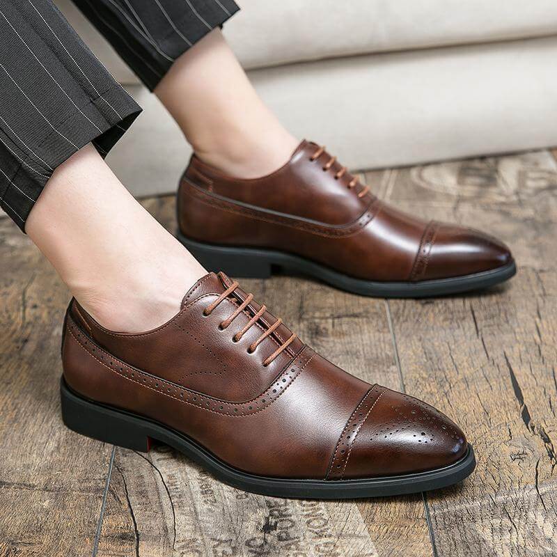 Casper – Cambridge Leren Brogues