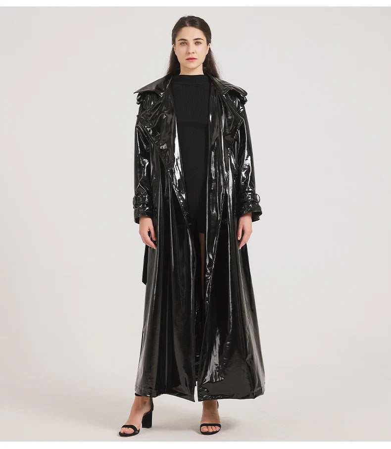 Josephine | Leren Trenchcoat