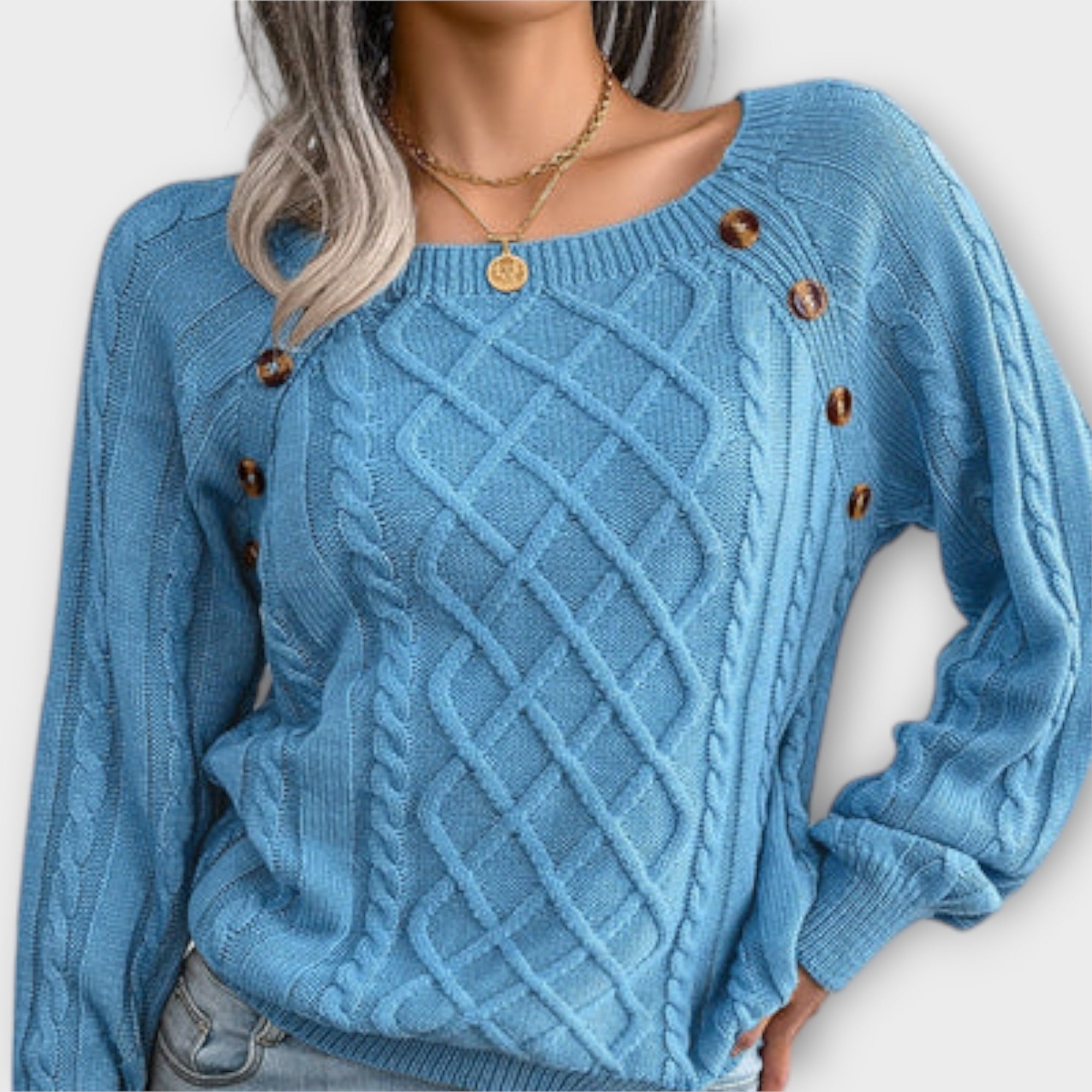 Stil&Co – Gebreide trui met knopen