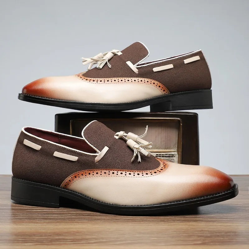 Victor – Vistara Leren Tassel Loafers