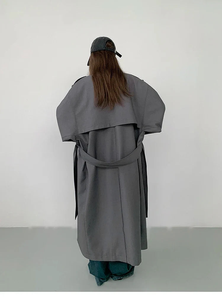 Tess | Oversized Khaki Trenchcoat