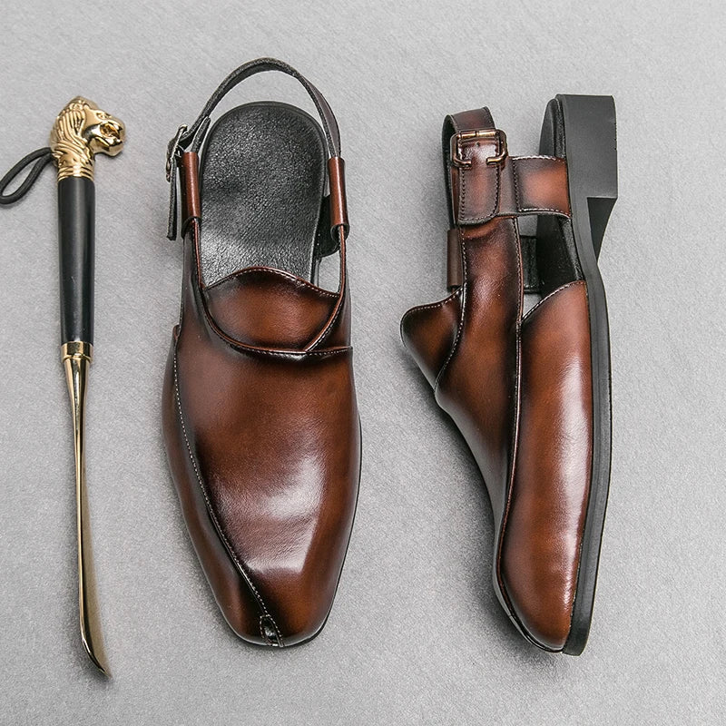 Cas – Cambridge Leren Cut-Out Loafers