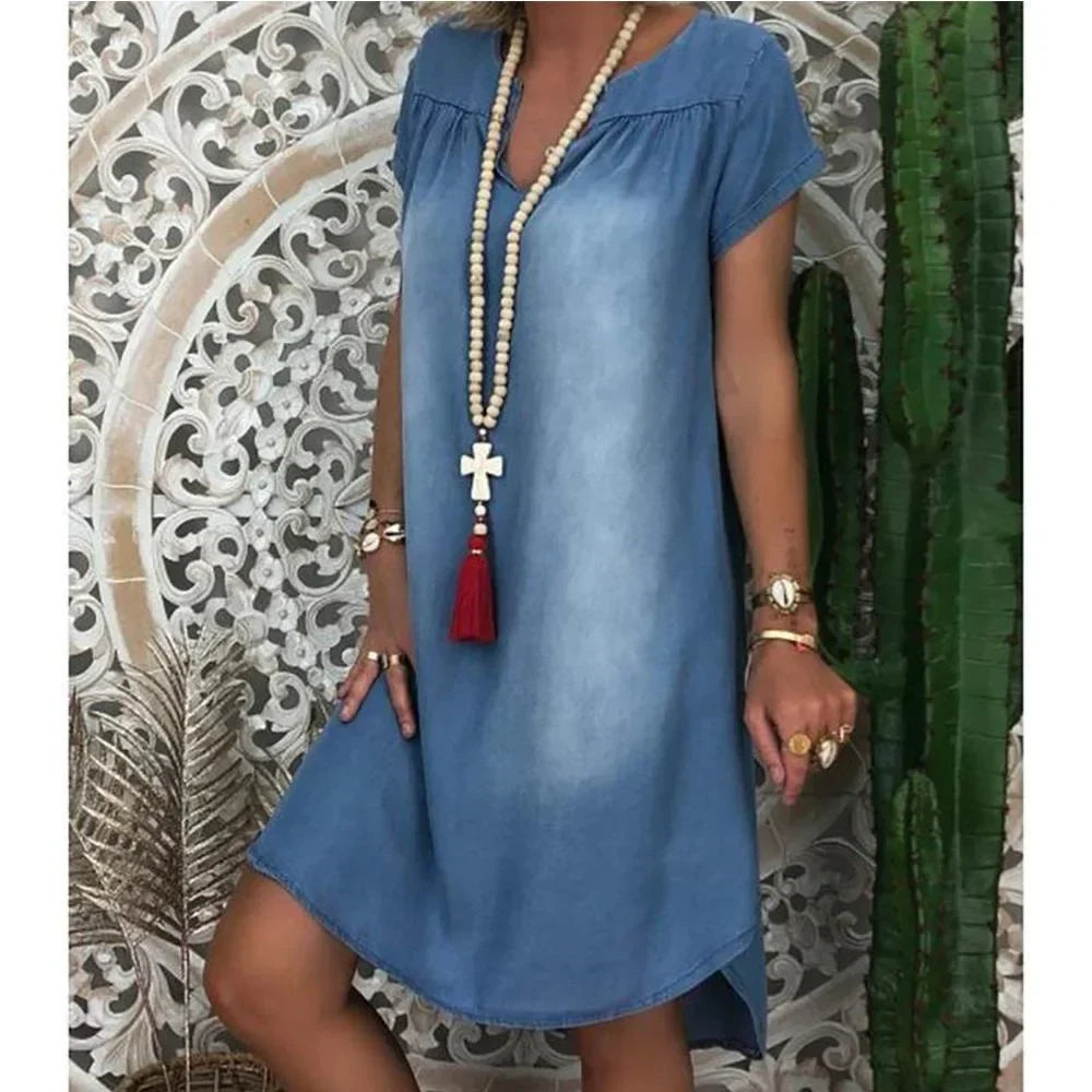Tyra | Casual Denim Zomerjurk