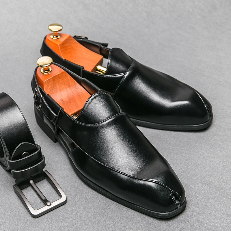 Cas – Cambridge Leren Cut-Out Loafers