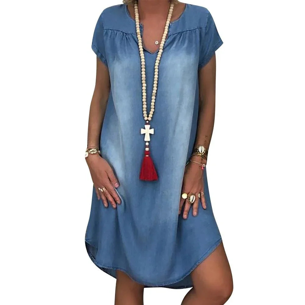 Tyra | Casual Denim Zomerjurk