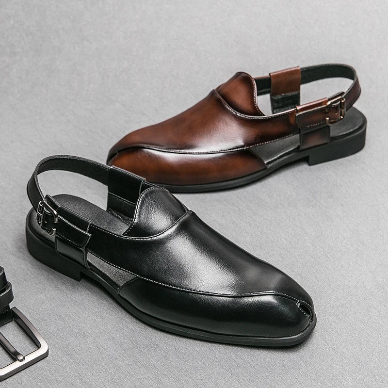 Cas – Cambridge Leren Cut-Out Loafers