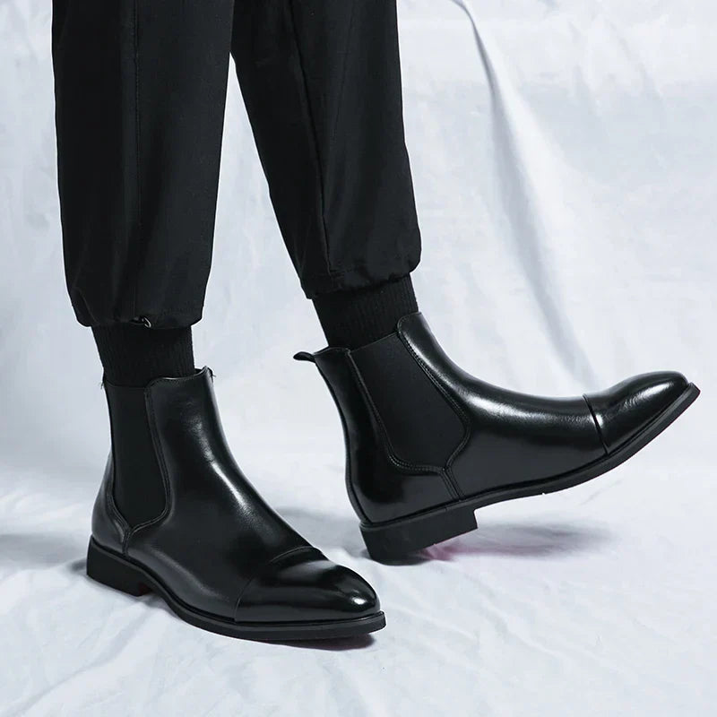 Wim | Elegante Leren Enkellaarsjes