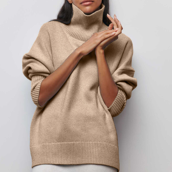 Avery - Pullover met hoge kraag