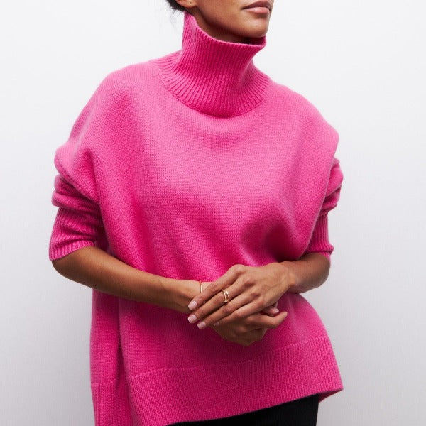 Avery - Pullover met hoge kraag