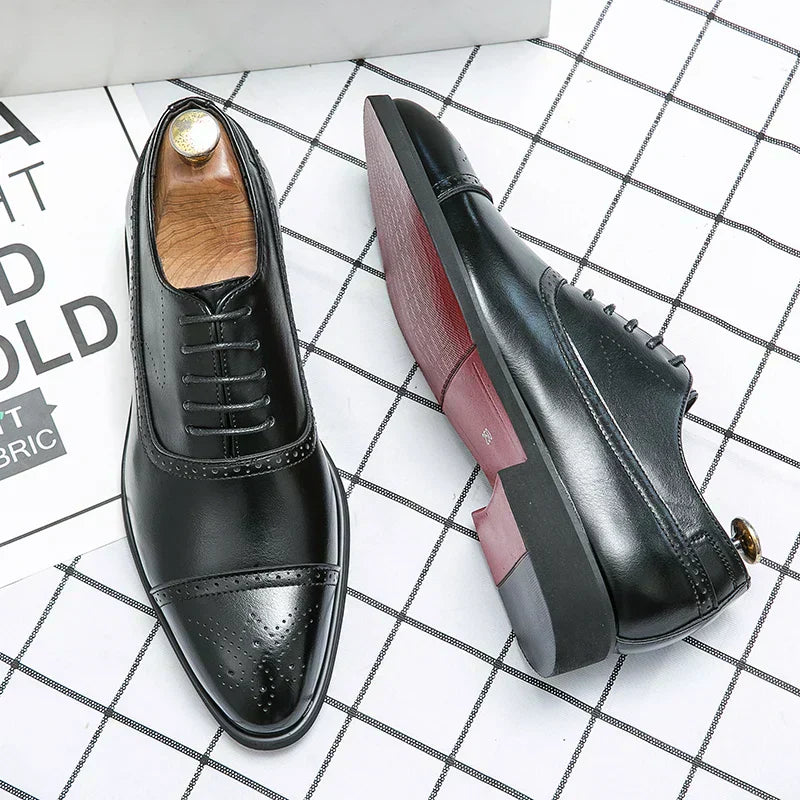 Casper – Cambridge Leren Brogues
