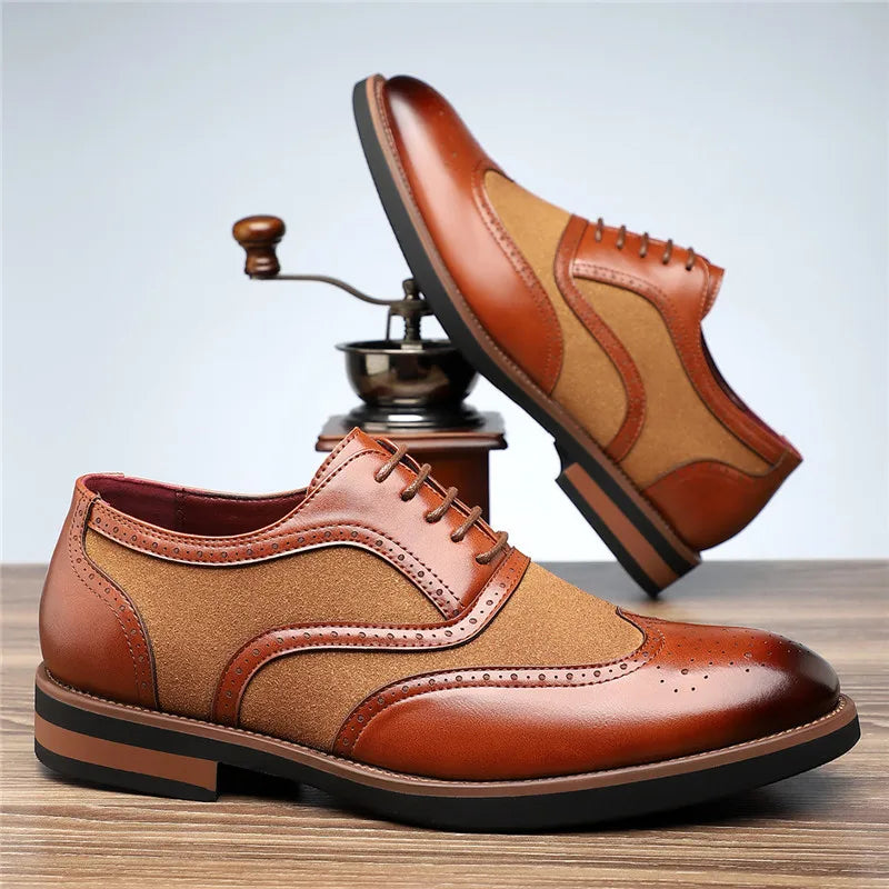 Bas – Brookfield Leren & Suède Oxford Schoenen