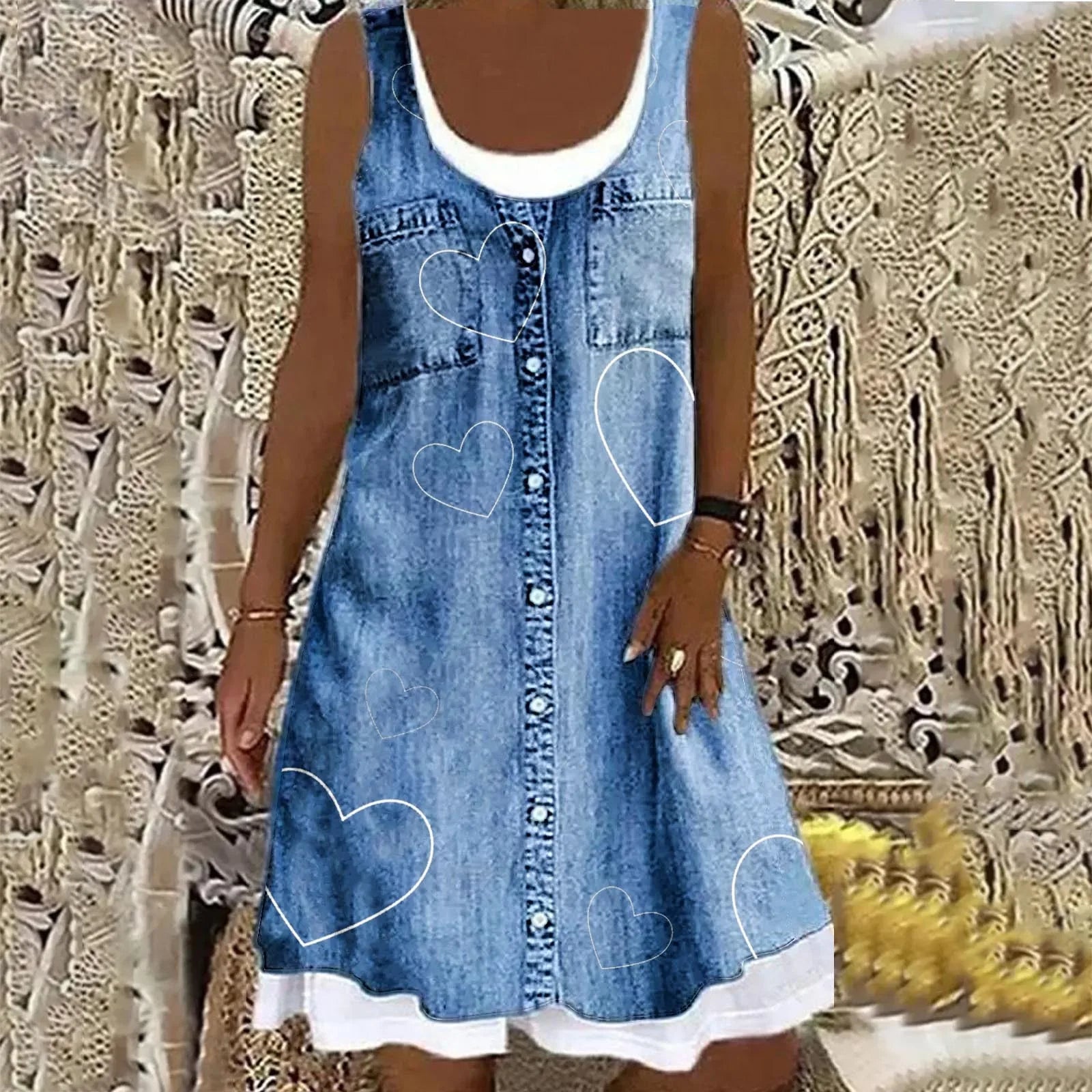 Viola | Zachte en Elegante Denimjurk