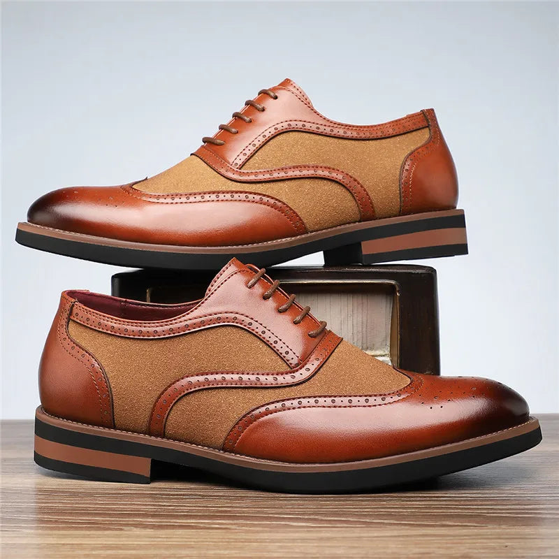Bas – Brookfield Leren & Suède Oxford Schoenen