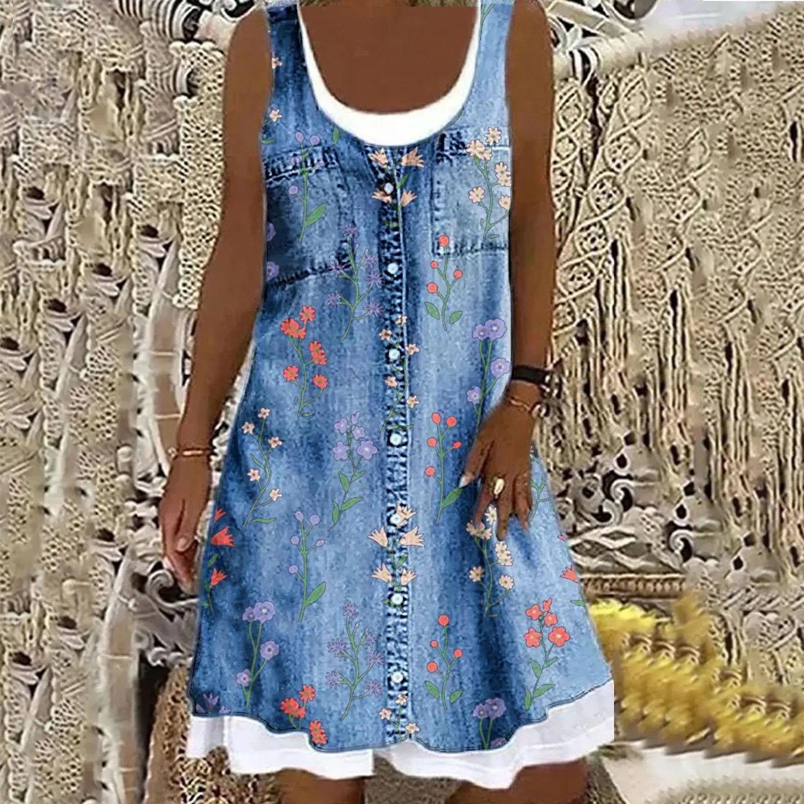 Viola | Zachte en Elegante Denimjurk