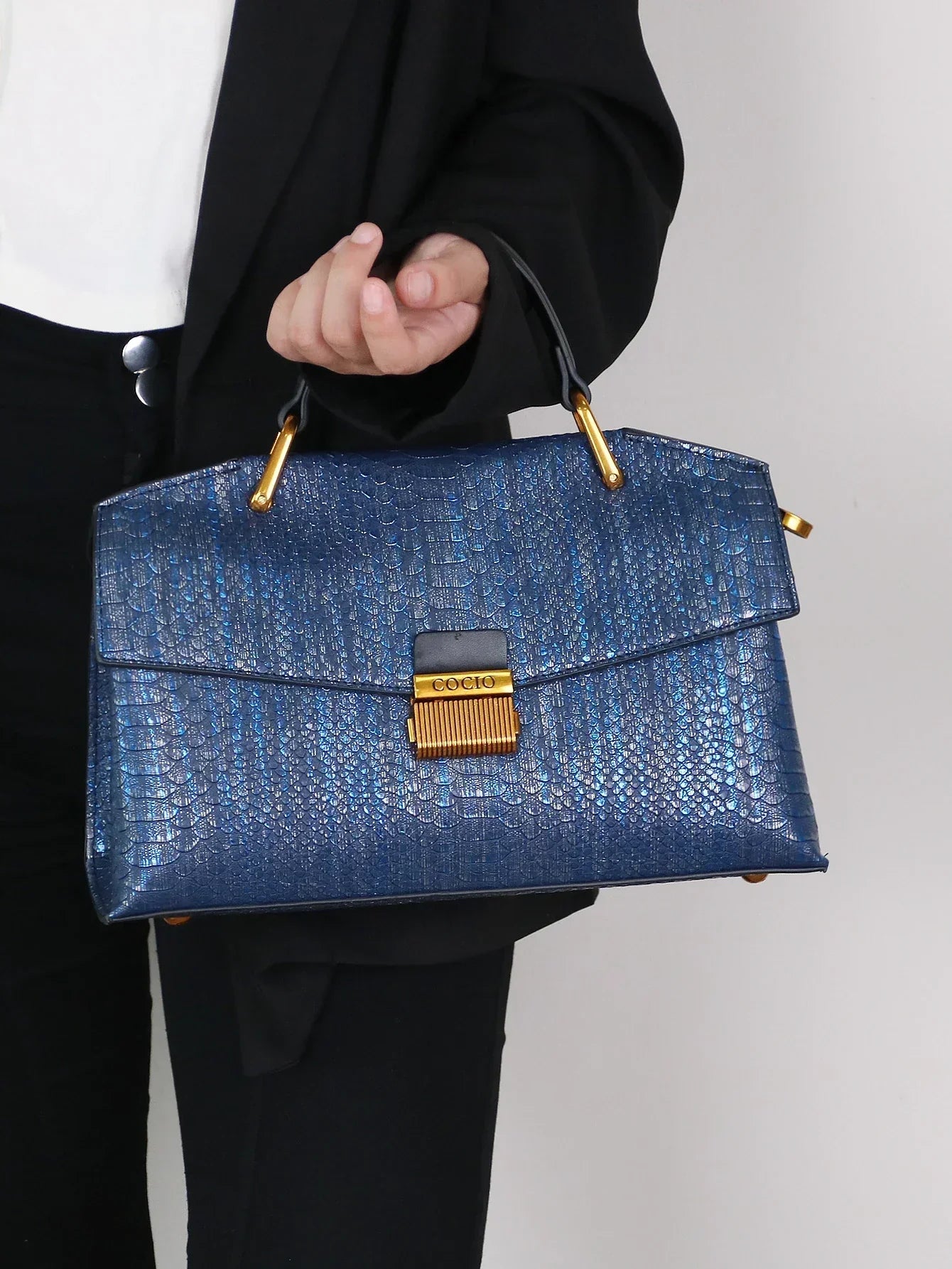 Celeste | Luxe Python Tote Tas