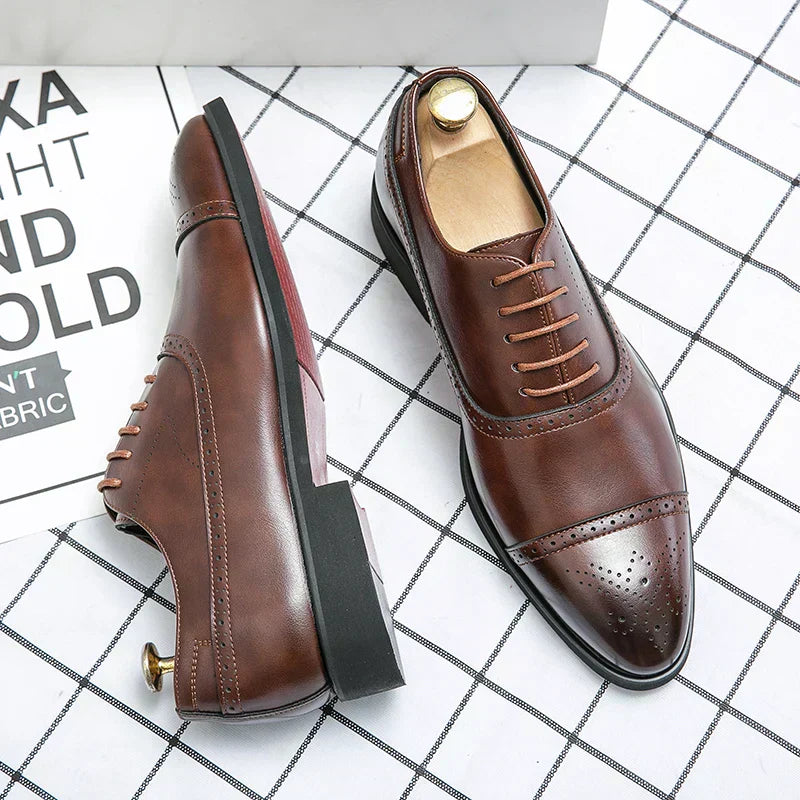 Casper – Cambridge Leren Brogues