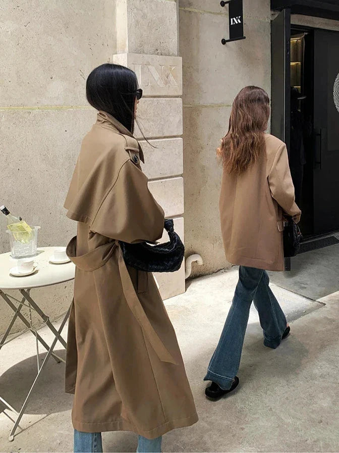 Tess | Oversized Khaki Trenchcoat