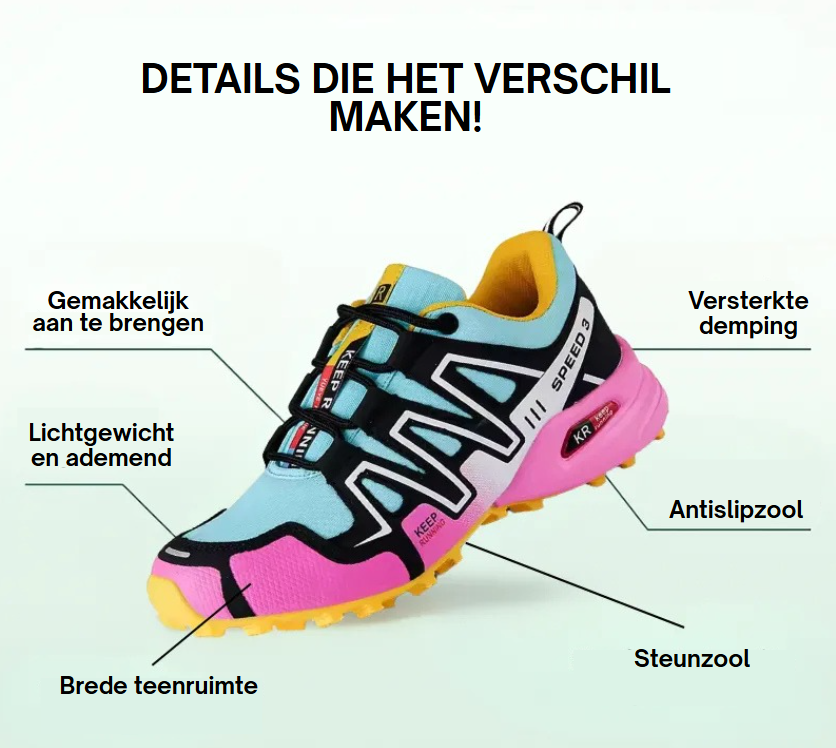 OrthoTrail™ | Orthopedische comfortabele wandelschoenen voor dames