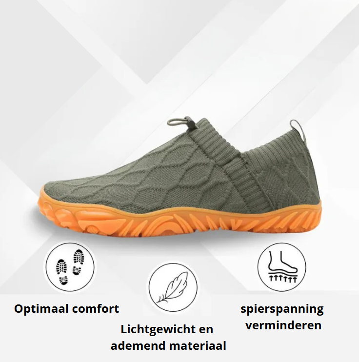 OrthoGrip™ | Unisex minimalistische schoenen met orthopedisch comfort