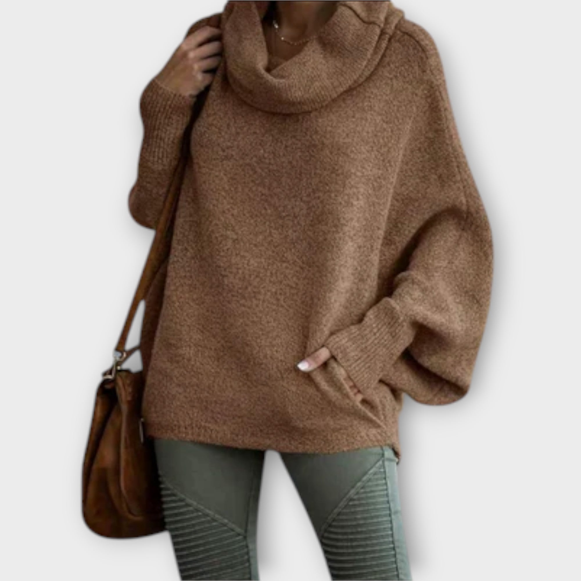 Ulrica – Elegante Herfstcoltrui met Turtleneck van Premium Wolmix