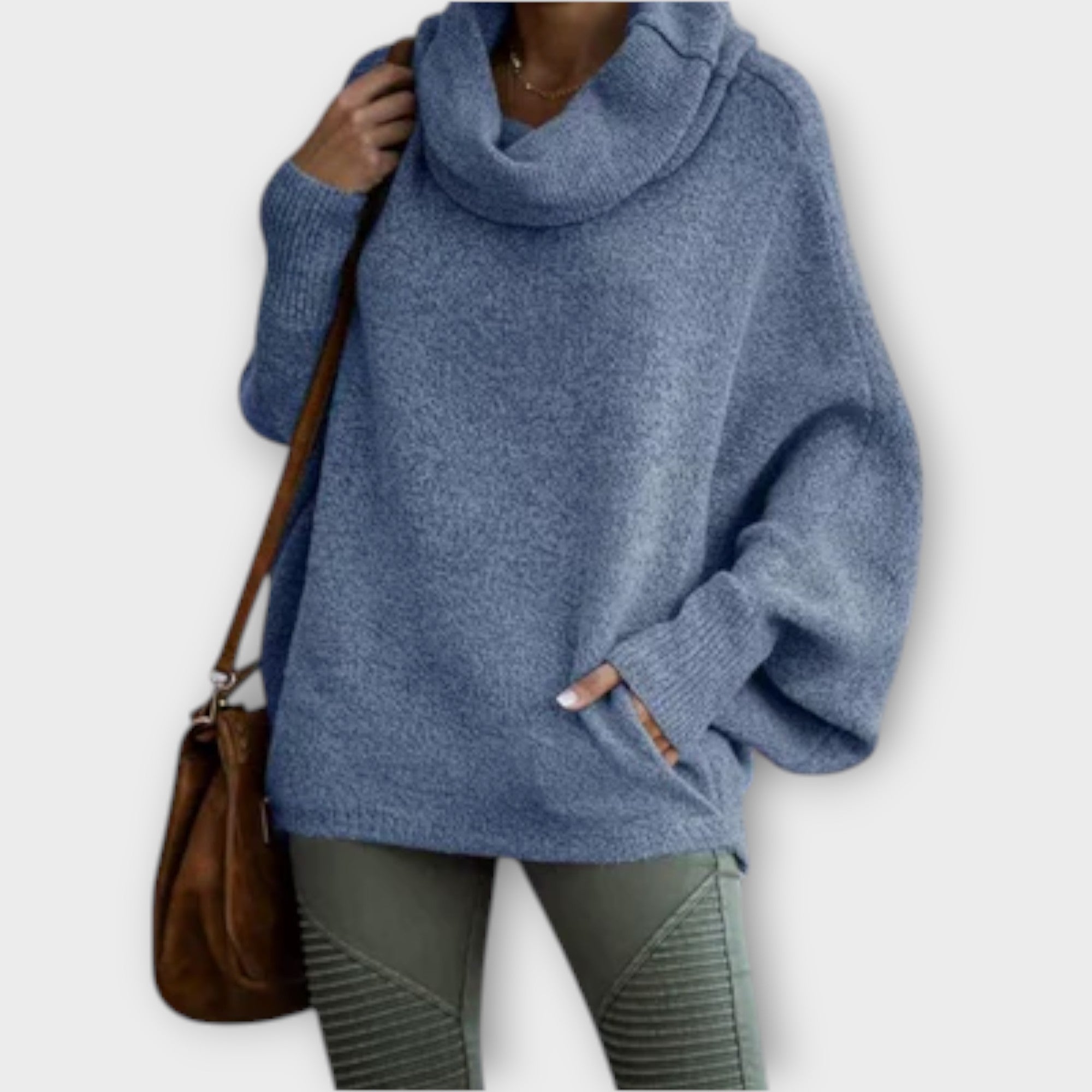 Ulrica – Elegante Herfstcoltrui met Turtleneck van Premium Wolmix