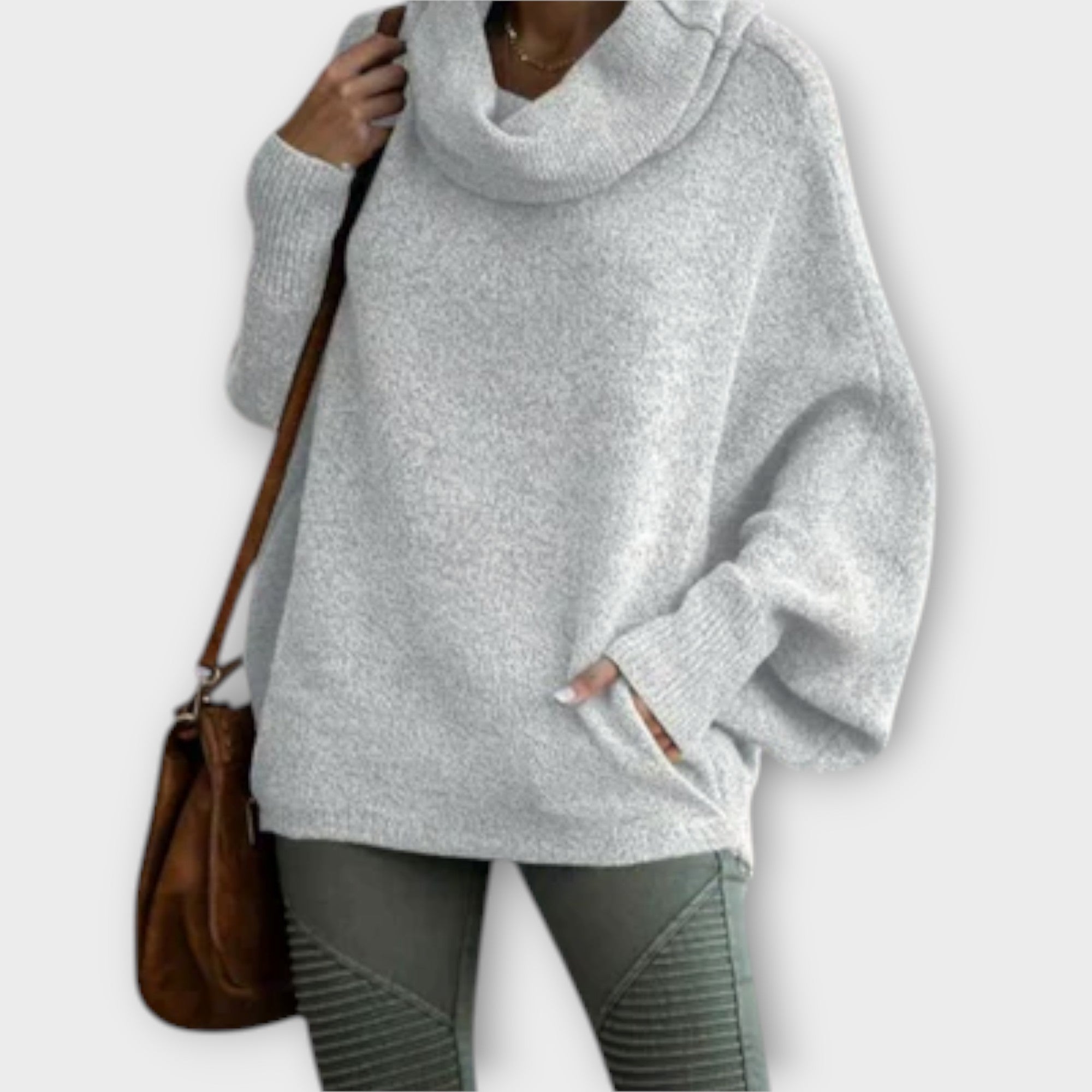 Ulrica – Elegante Herfstcoltrui met Turtleneck van Premium Wolmix
