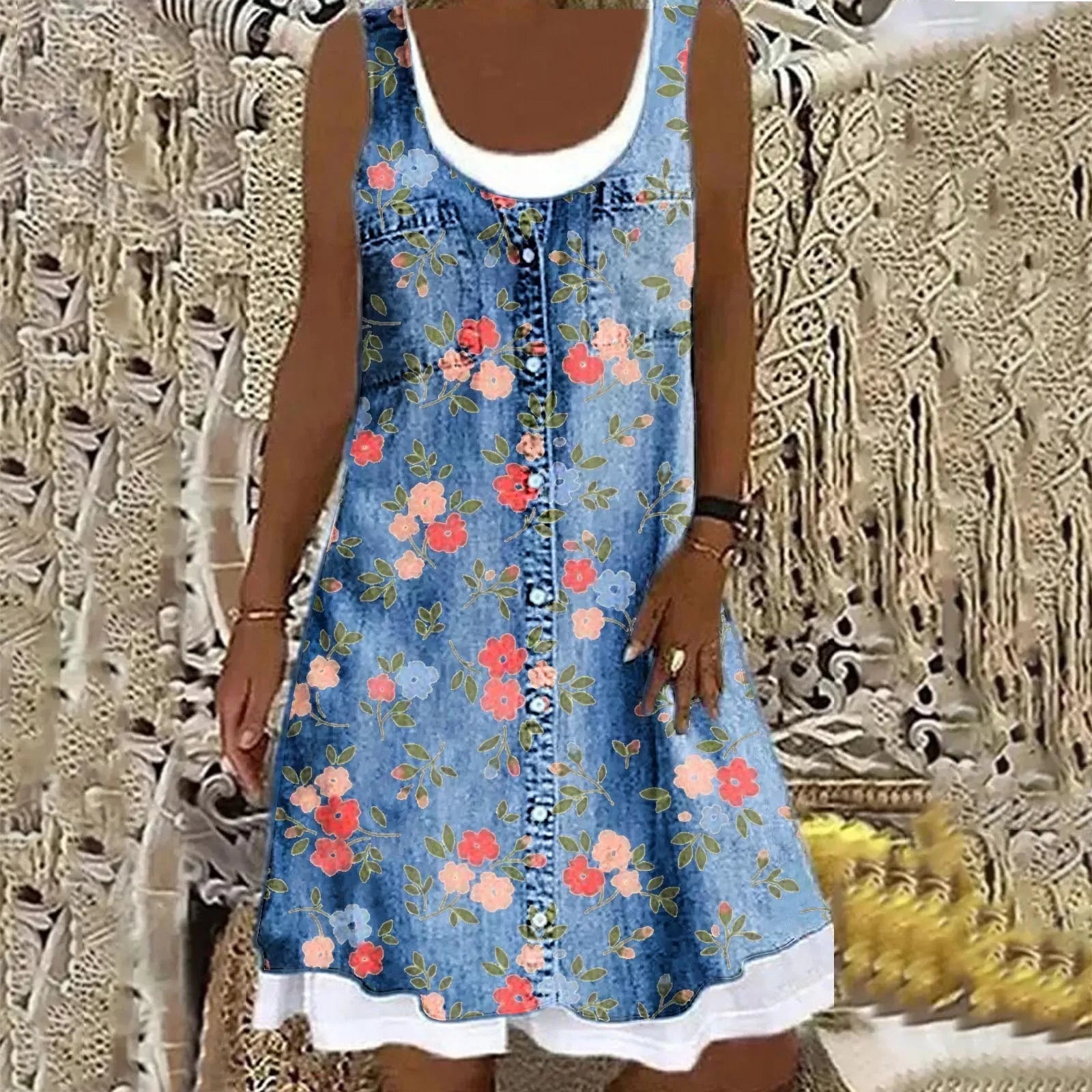 Viola | Zachte en Elegante Denimjurk