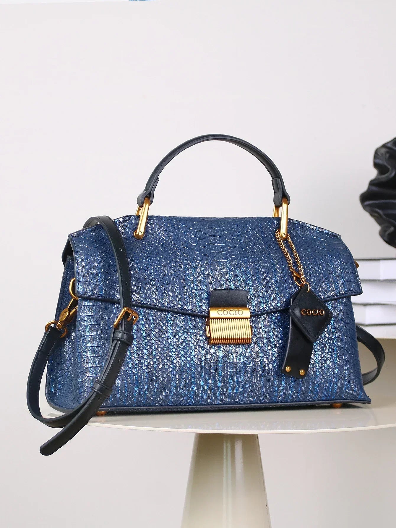 Celeste | Luxe Python Tote Tas
