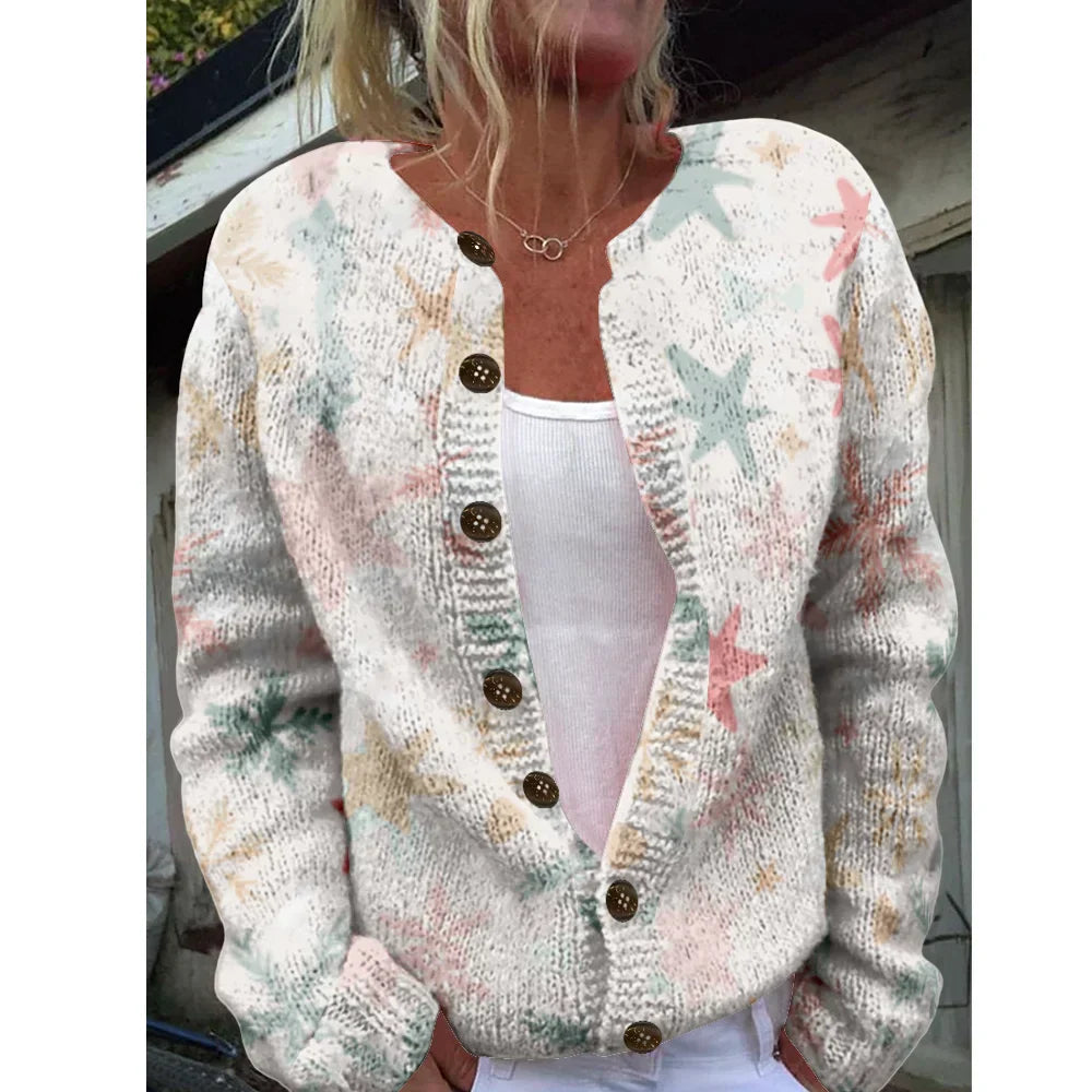 Lentezon | Elegante Cardigan met Print