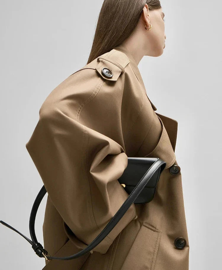 Tess | Oversized Khaki Trenchcoat