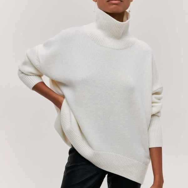 Avery - Pullover met hoge kraag
