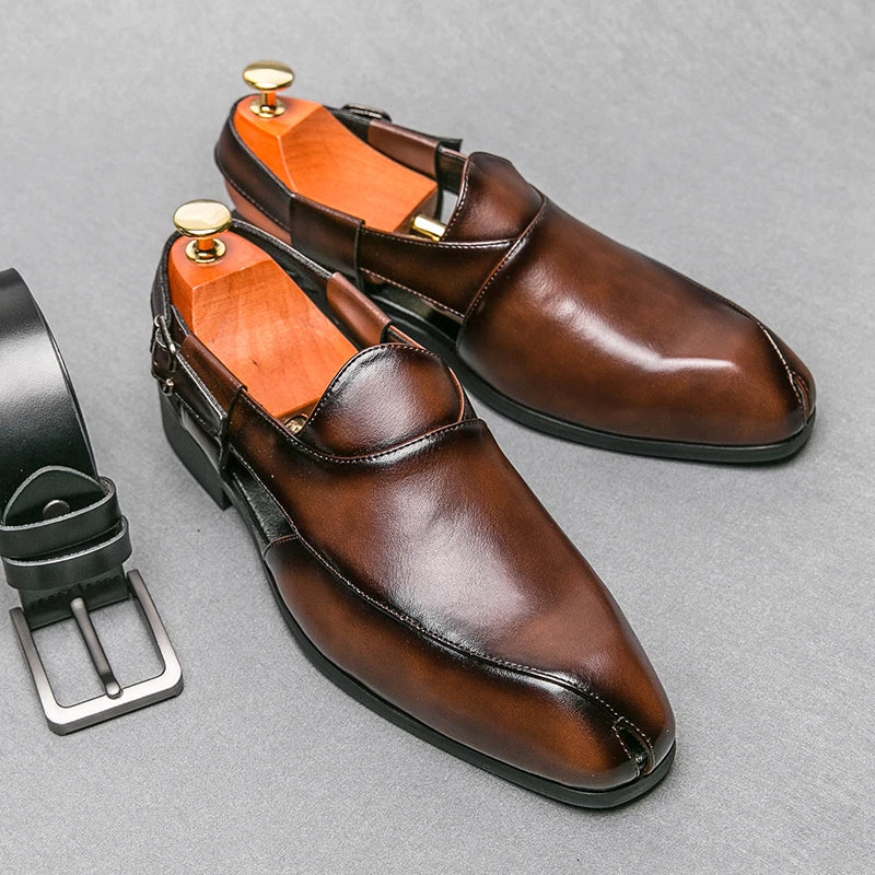 Cas – Cambridge Leren Cut-Out Loafers