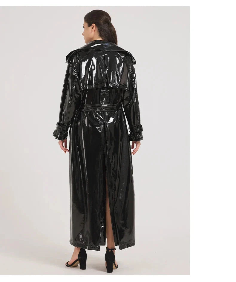 Josephine | Leren Trenchcoat