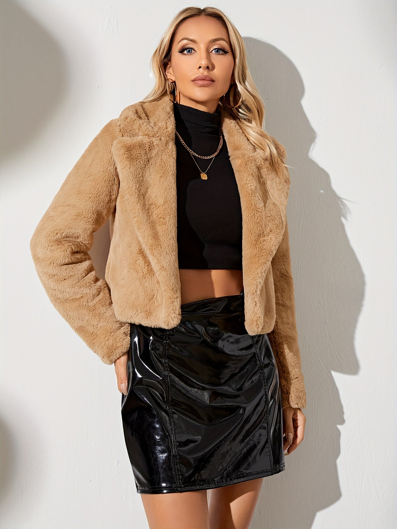 Zacht jasje met open voorkant