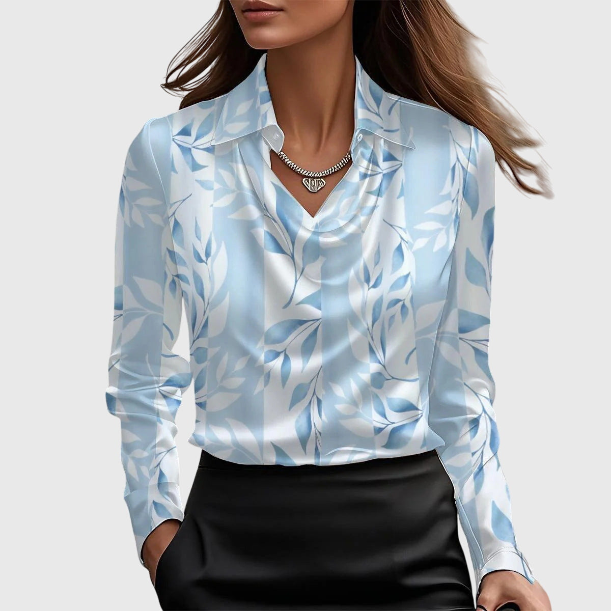 Lotte – Elegante Satijnen Blouse
