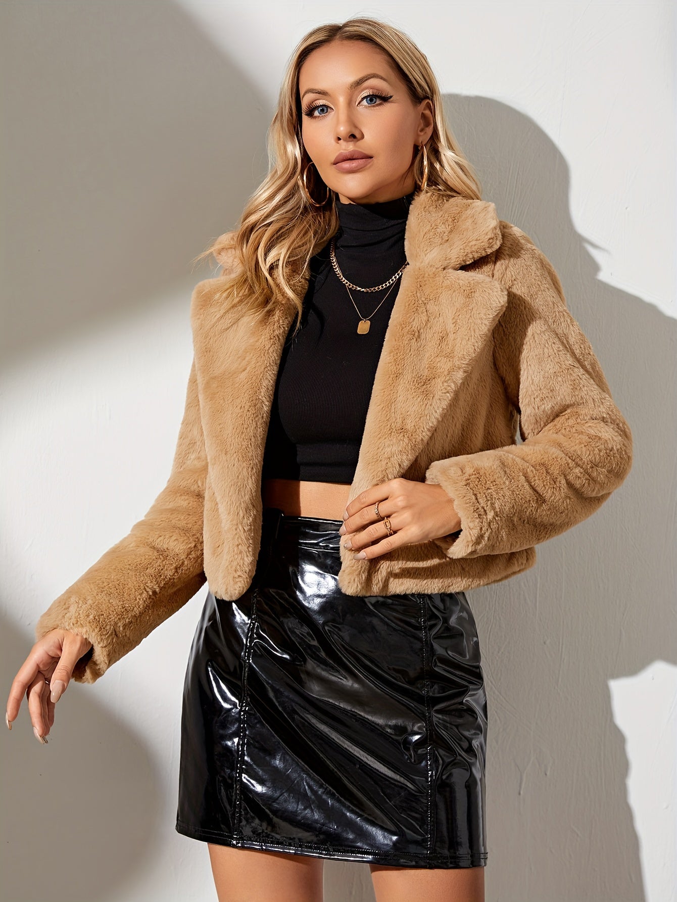 Zacht jasje met open voorkant