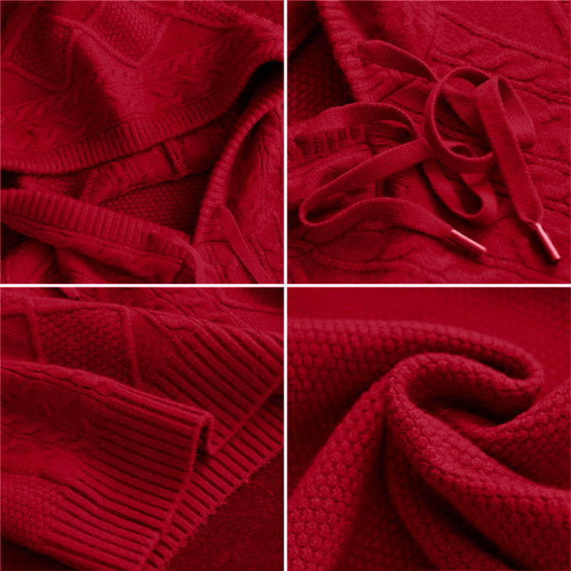 Tamsin - Trui met capuchon en elegant jacquardmotief