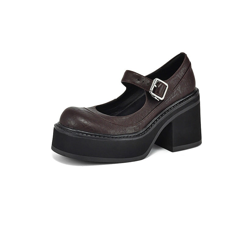 Pela leren pumps