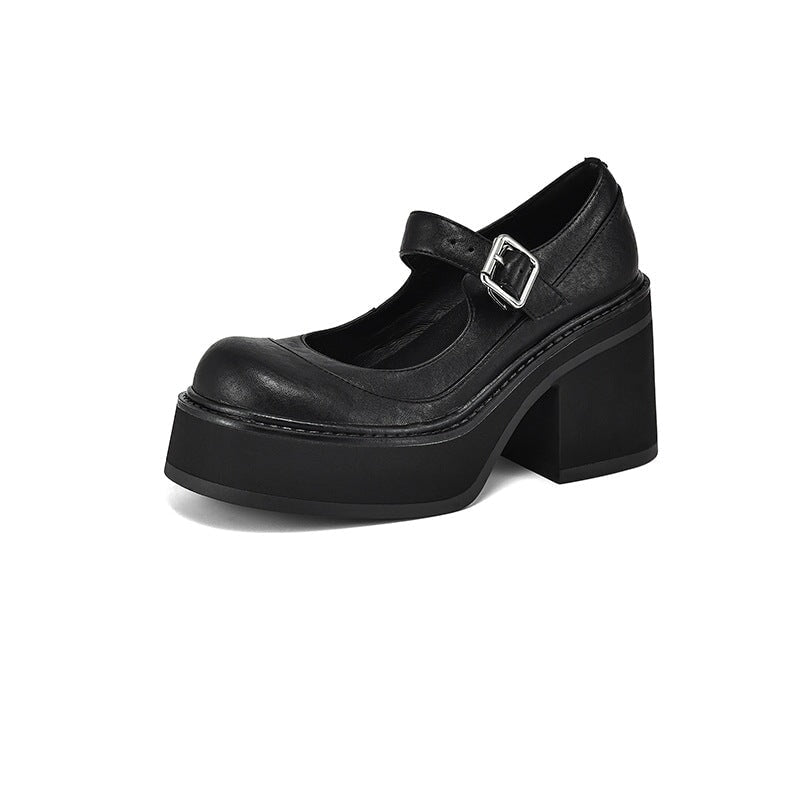 Pela leren pumps