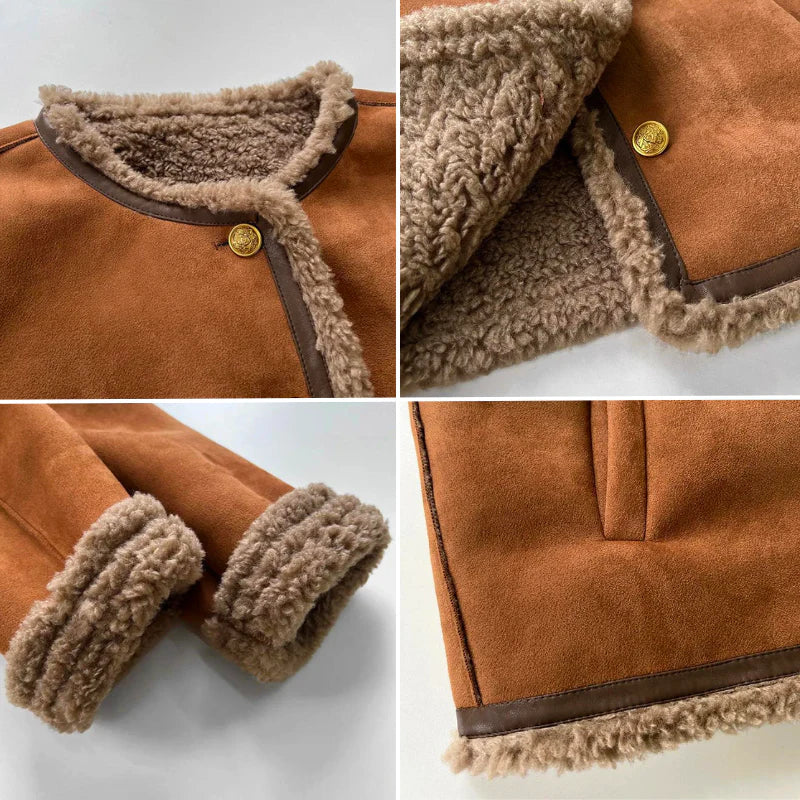 Liselotte | Shearling Bodywarmer met Knopen