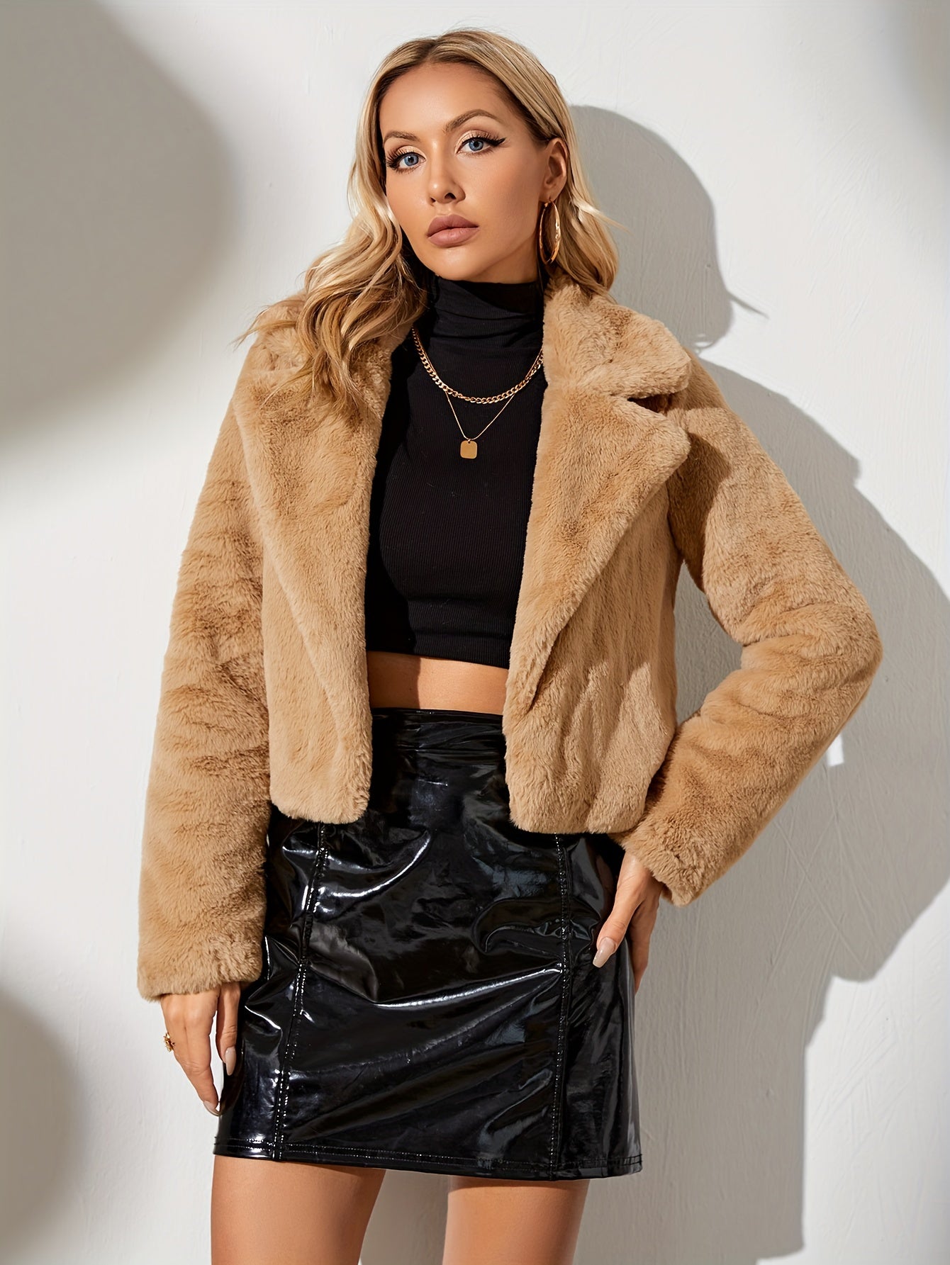 Zacht jasje met open voorkant