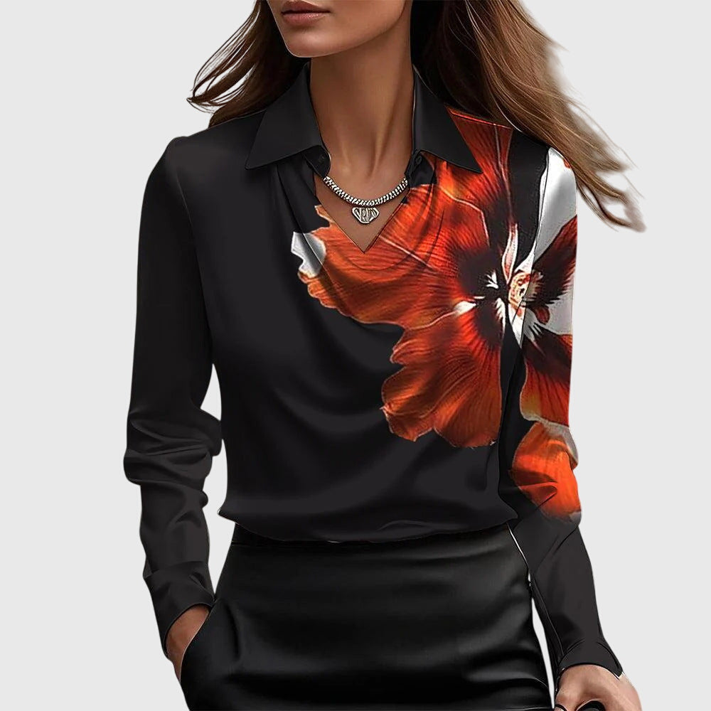 Lotte – Elegante Satijnen Blouse