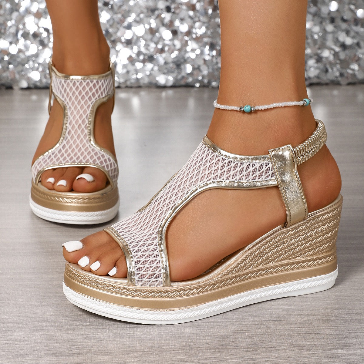 Énissa™ | Orthopedische Wedgesandalen