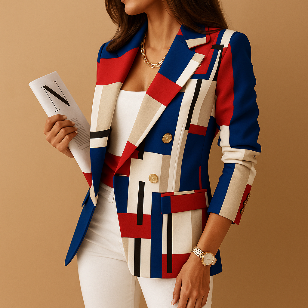 Rivka | Getailleerde Blazer met Elegante Details voor Dames