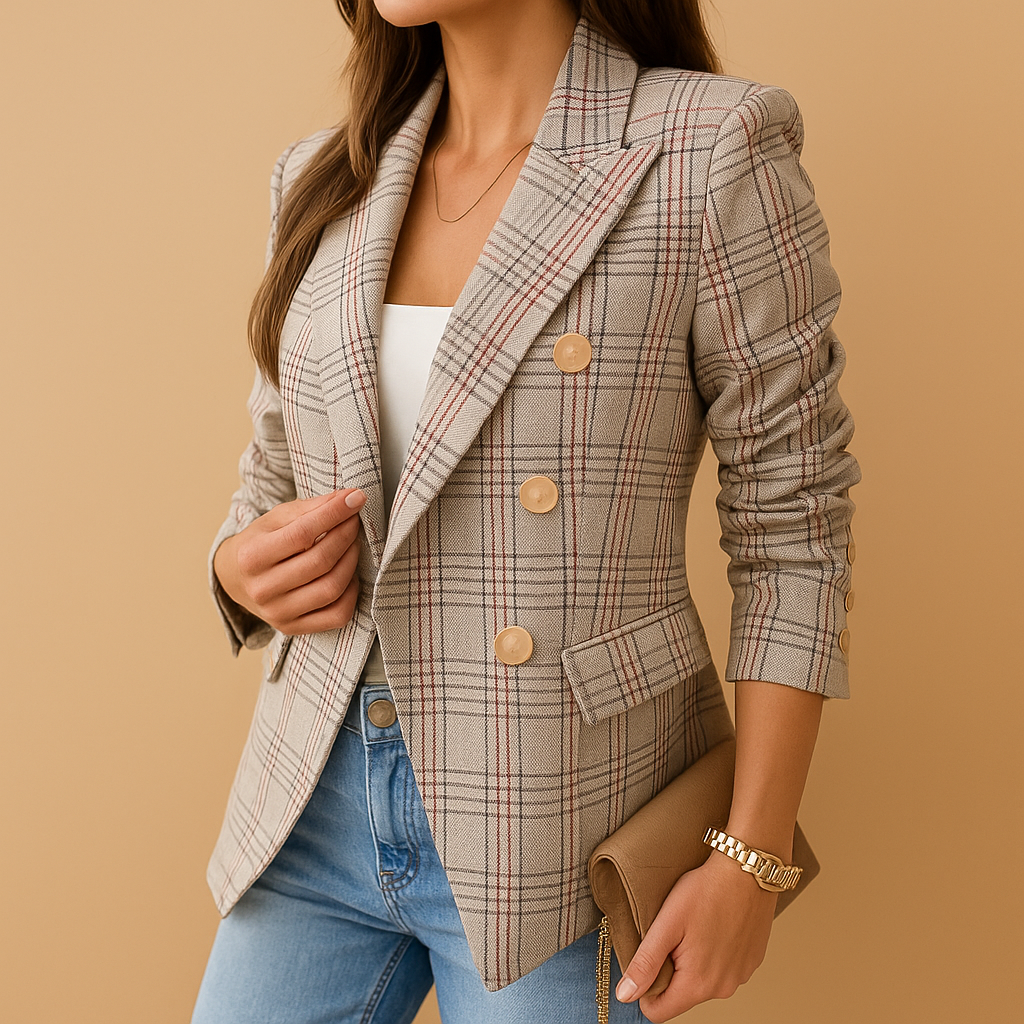 Rivka | Getailleerde Blazer met Elegante Details voor Dames
