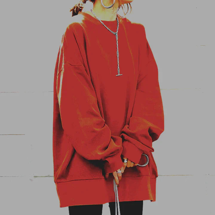 Femke | Oversized Trui met Ronde Hals