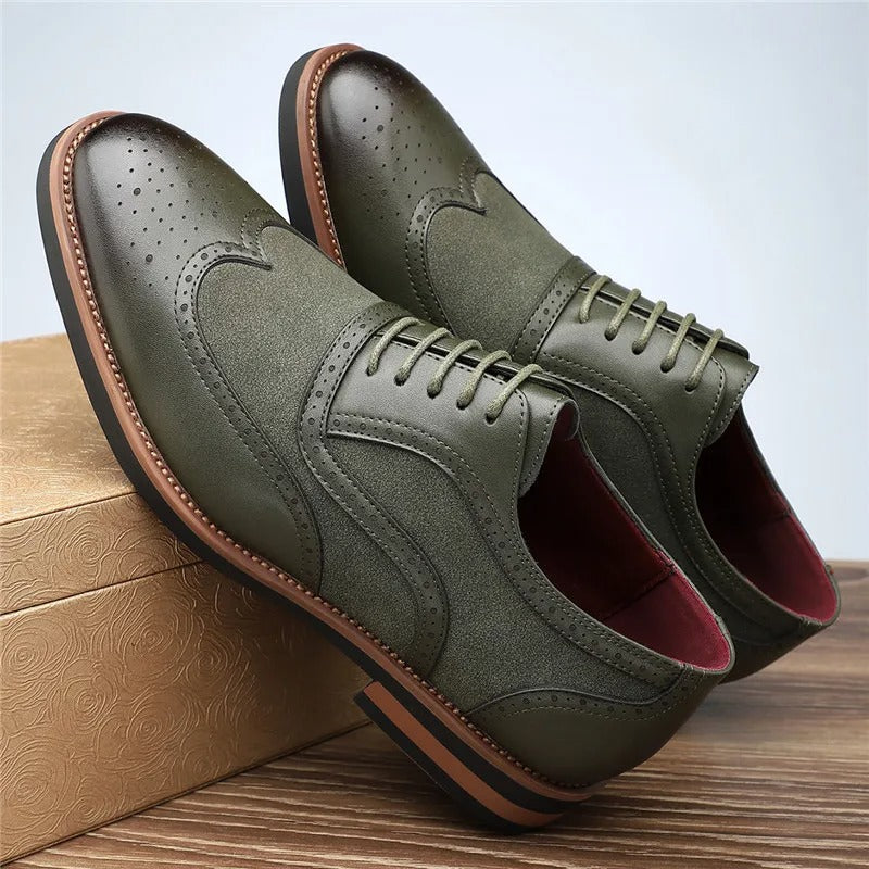 Bas – Brookfield Leren & Suède Oxford Schoenen