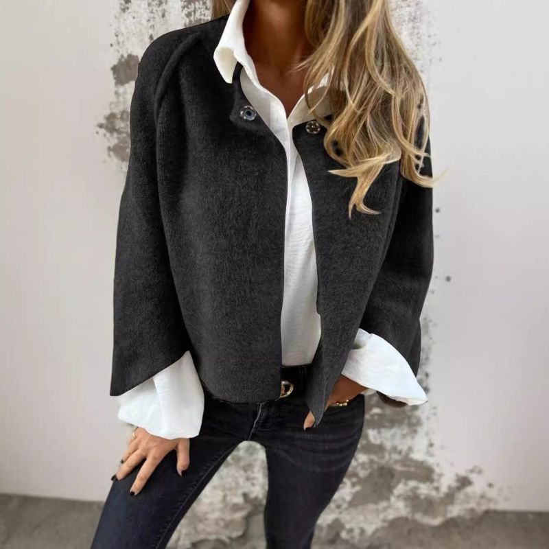 Elise – Korte Jas met Elegante Uitlopende Mouwen