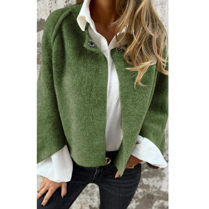Elise – Korte Jas met Elegante Uitlopende Mouwen